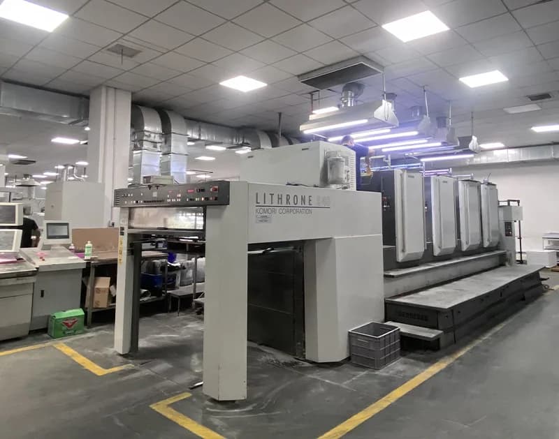 4-color Komori folio printing press