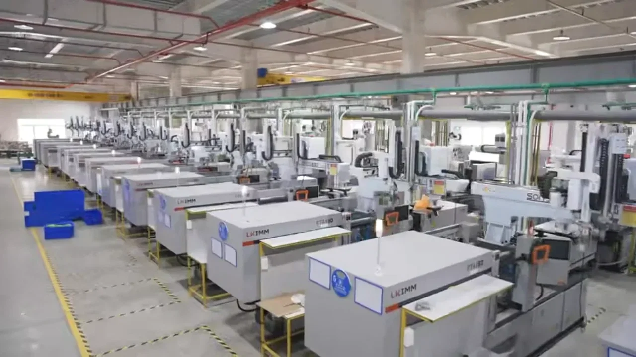 Vietnam factory exterior, production machinery, and staff assembling products